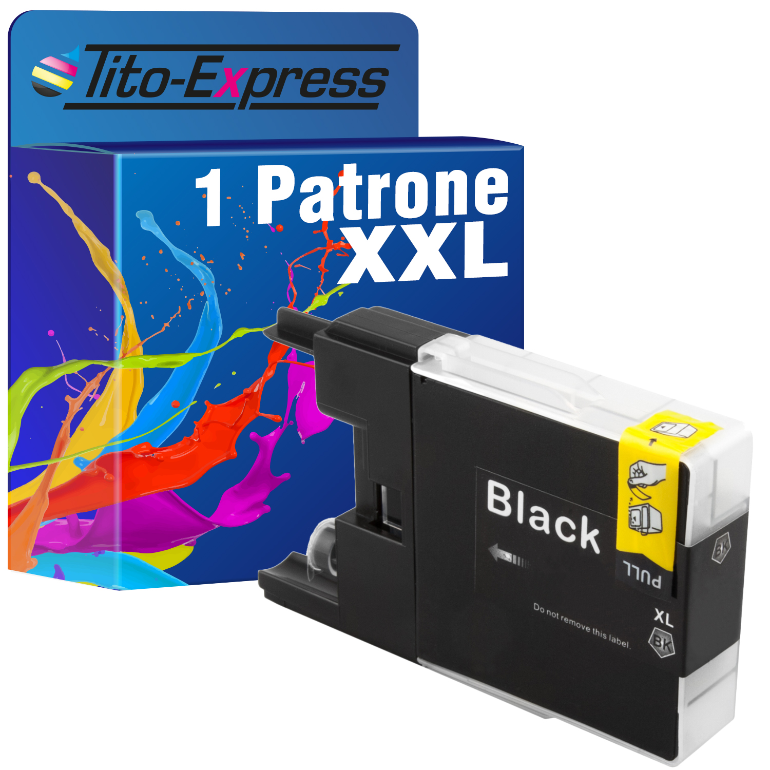 TITO-EXPRESS PLATINUMSERIE 1 Patrone ersetzt LC-1280 Tintenpatrone Brother black (LC1280)