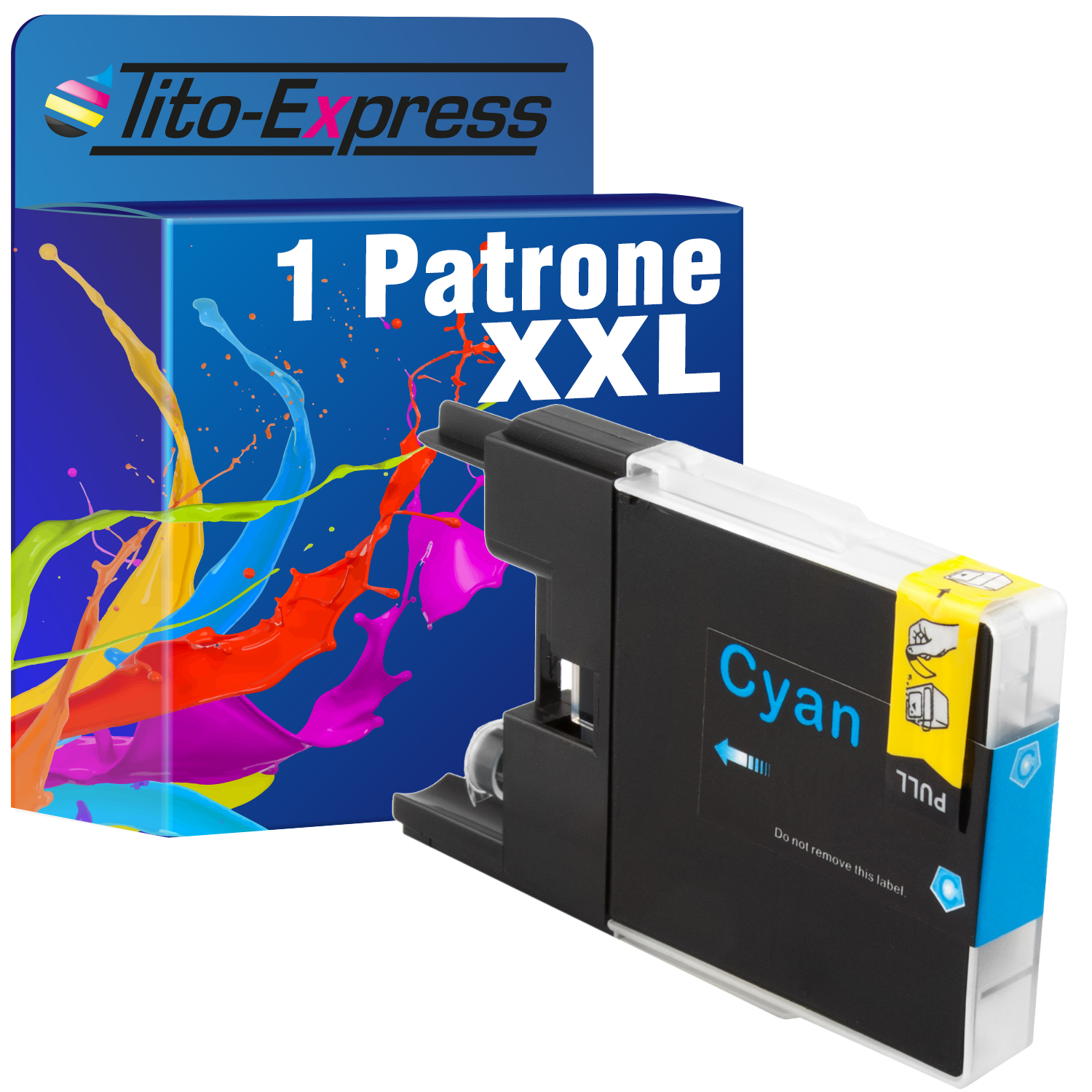 cyan Patrone ersetzt 1 TITO-EXPRESS LC-1280 Tintenpatrone (LC1280) Brother PLATINUMSERIE