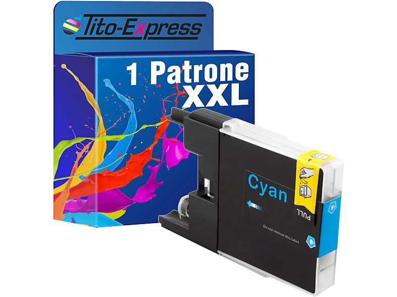 cyan TITO-EXPRESS ersetzt (LC1280) Brother 1 Patrone PLATINUMSERIE Tintenpatrone LC-1280