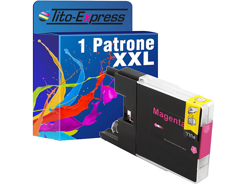 (LC1280) Brother magenta Patrone TITO-EXPRESS LC-1280 1 Tintenpatrone ersetzt PLATINUMSERIE