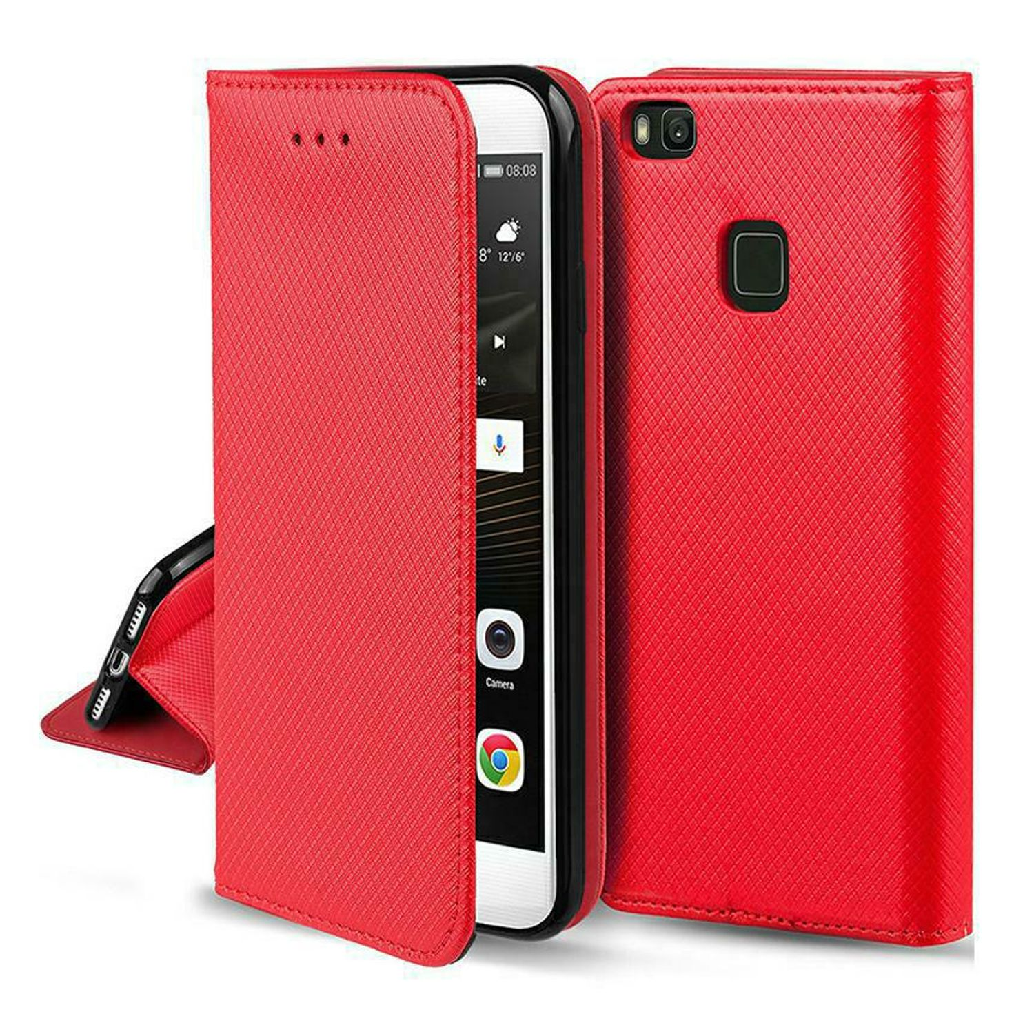 KÖNIG DESIGN Schutzhülle, Bookcover, Rot Note Samsung, Galaxy 20
