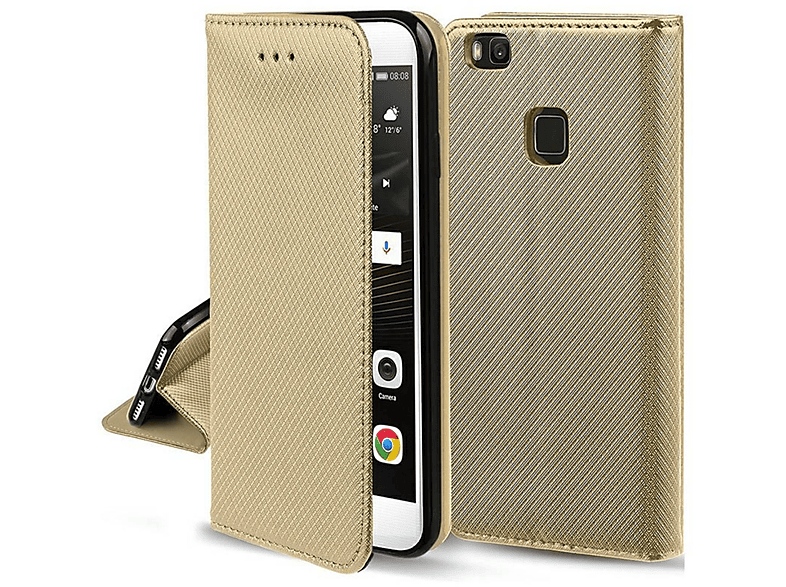 KÖNIG DESIGN Schutzhülle, Bookcover, Samsung, Galaxy A72, Gold