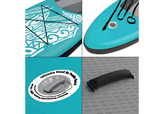 ECD-GERMANY Aufblasbares Stand Up Paddle Board Türkis Stand Up Paddle, Turqoise