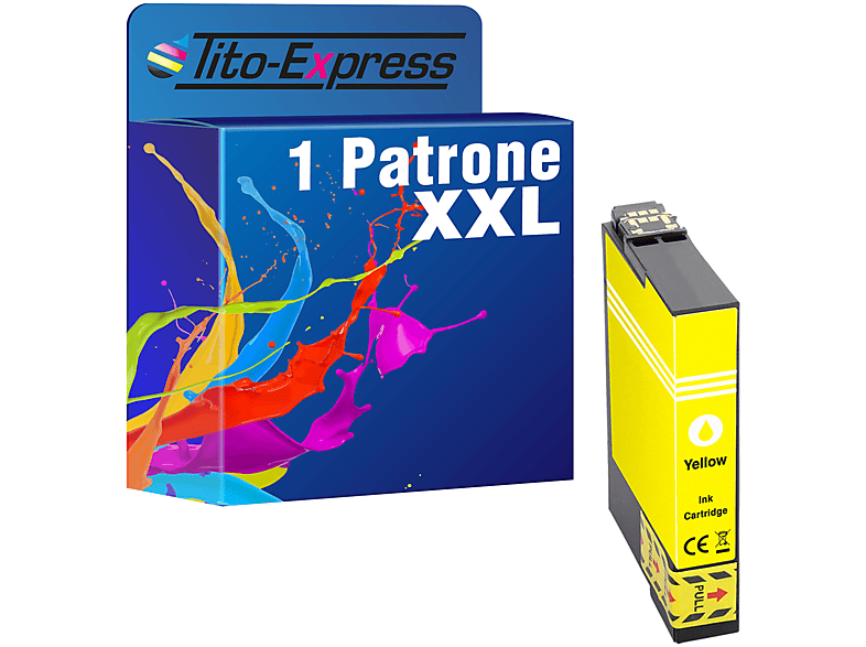 TITO-EXPRESS PLATINUMSERIE 1 Patrone (C 13 Epson T ersetzt T0614 Tintenpatrone yellow 06144010)