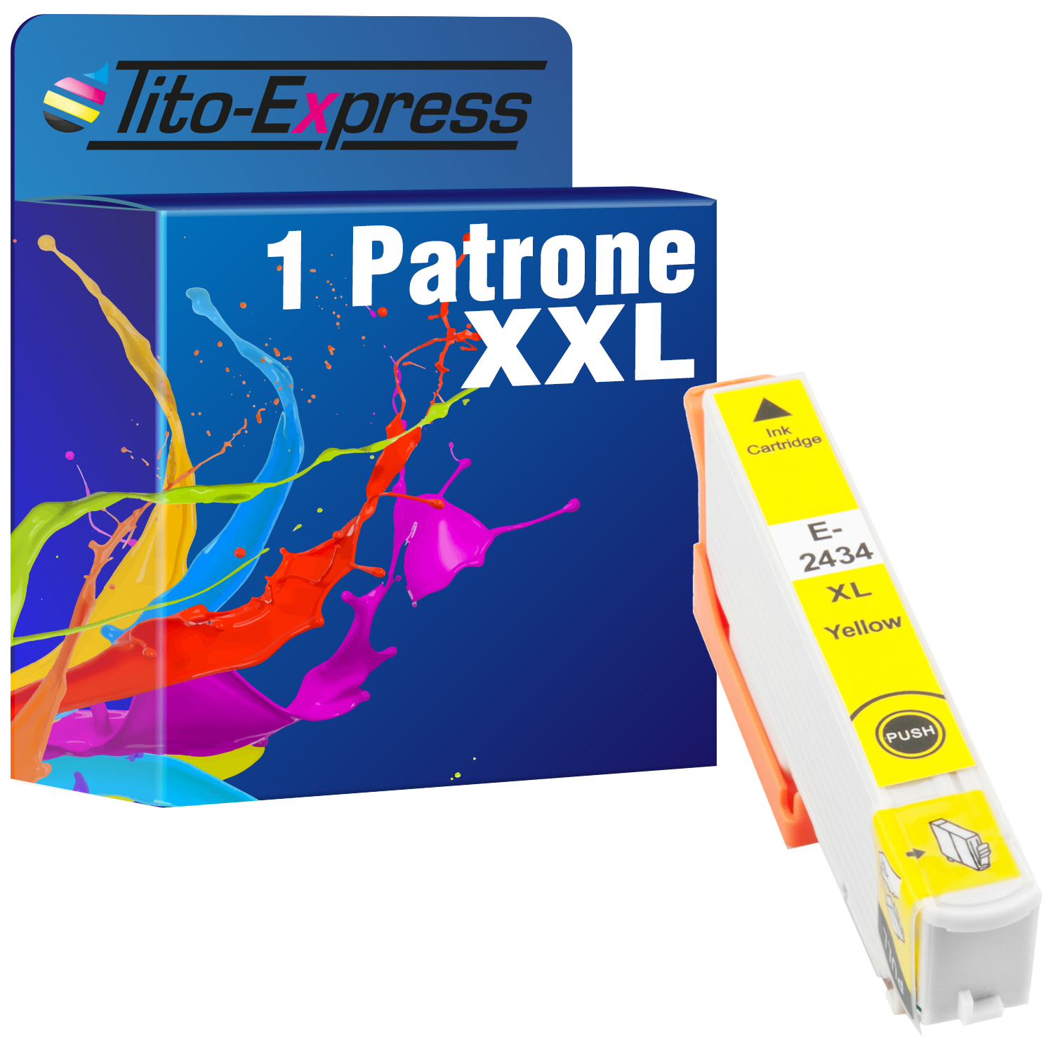 T 13 Tintenpatrone (C 1 TITO-EXPRESS Patrone 24314010) 24XL PLATINUMSERIE yellow ersetzt