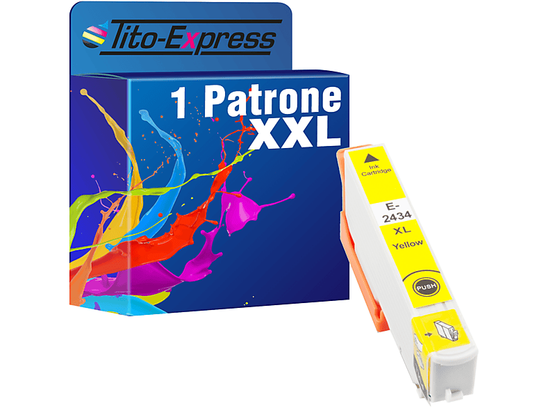 TITO-EXPRESS PLATINUMSERIE 1 Patrone ersetzt 24XL Tintenpatrone yellow (C 13 T 24314010) | Tonerkartuschen