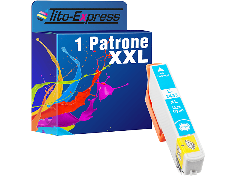 TITO-EXPRESS PLATINUMSERIE 1 Patrone ersetzt 24XL Tintenpatrone light cyan (C 13 T 24314010)