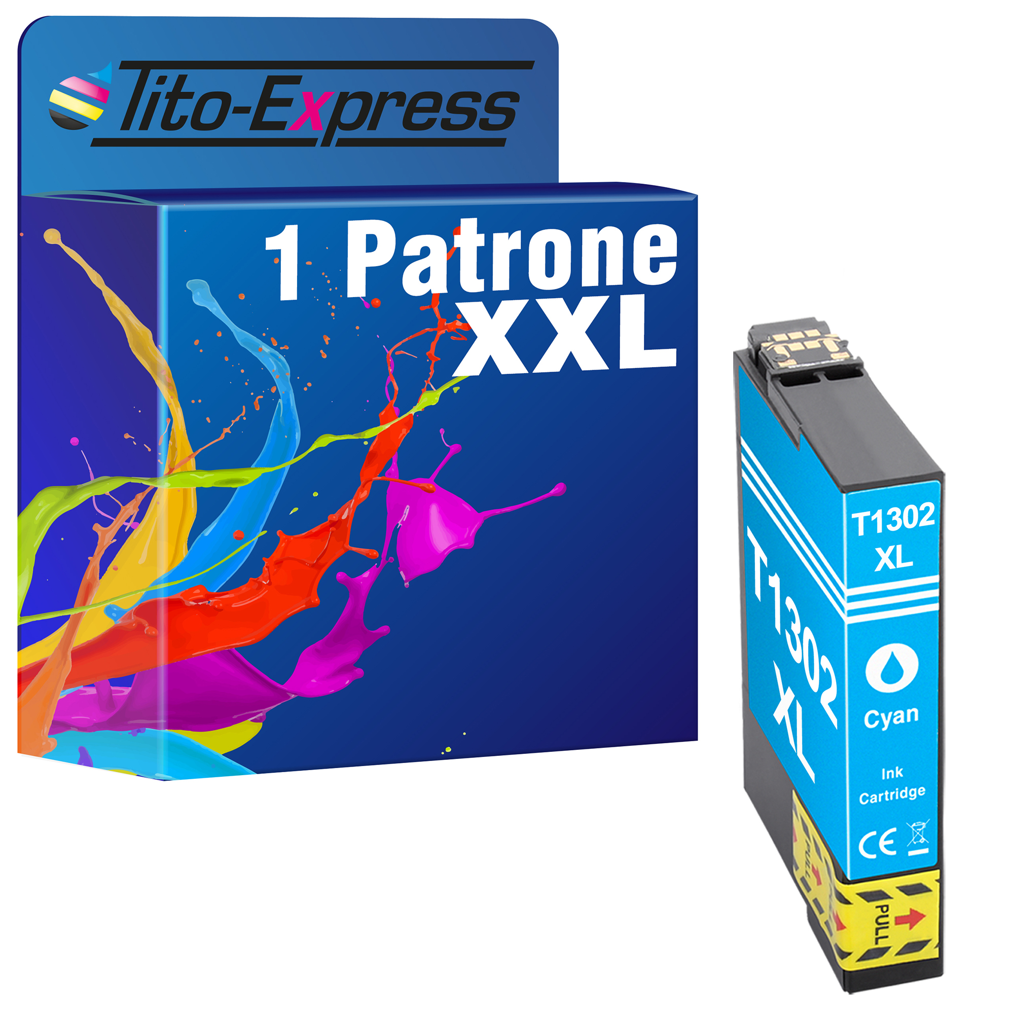 TITO-EXPRESS ersetzt Tintenpatrone Patrone cyan 1 PLATINUMSERIE T13012 Epson (C13T13024010)