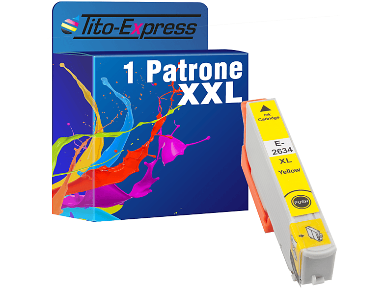 TITO-EXPRESS PLATINUMSERIE yellow ersetzt 26364010) (C Patrone T 1 Tintenpatrone 13 26XL