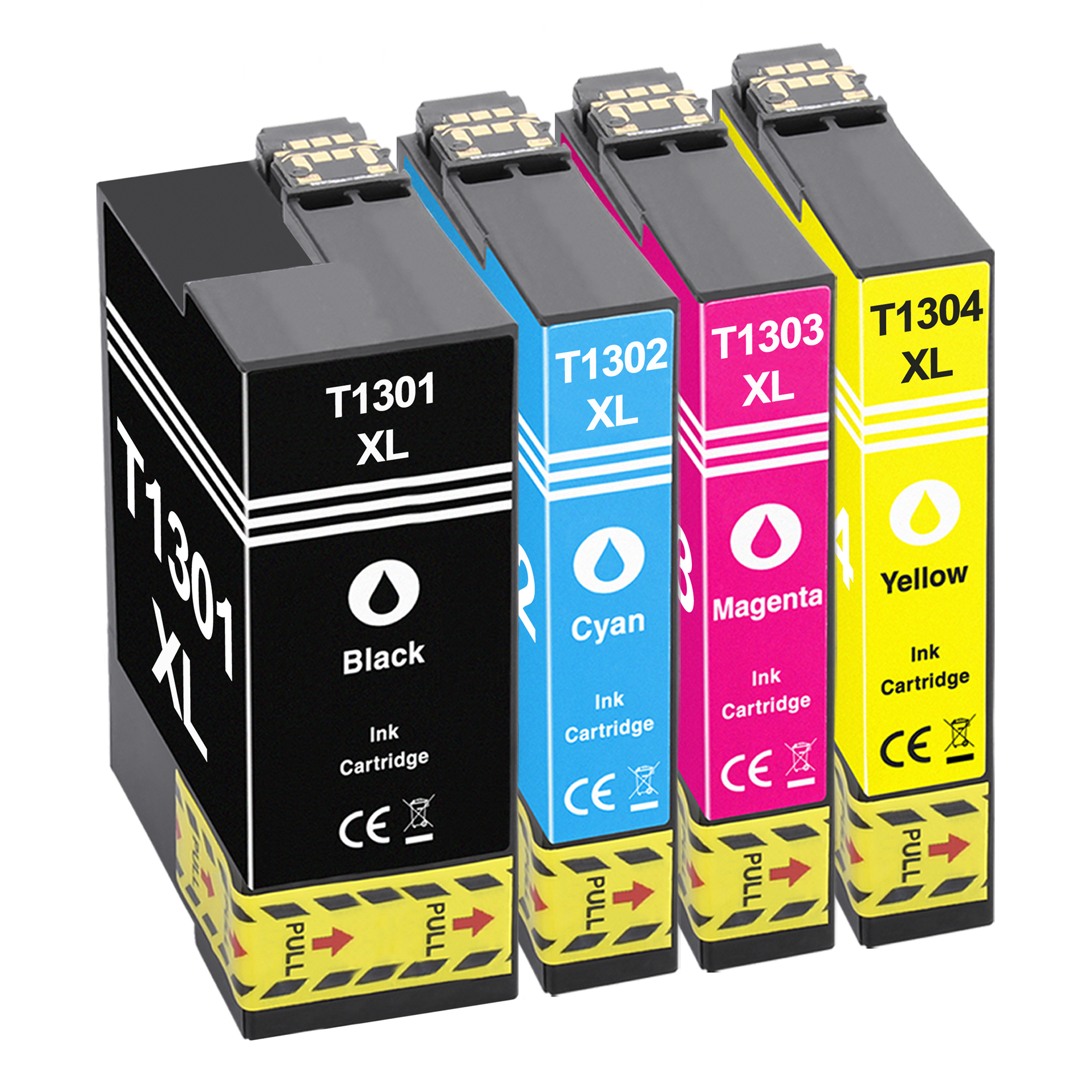 cyan, TITO-EXPRESS Set yellow PLATINUMSERIE magenta, Tintenpatronen T1301-T1304 Epson black, 4er (C13T13014010) ersetzt