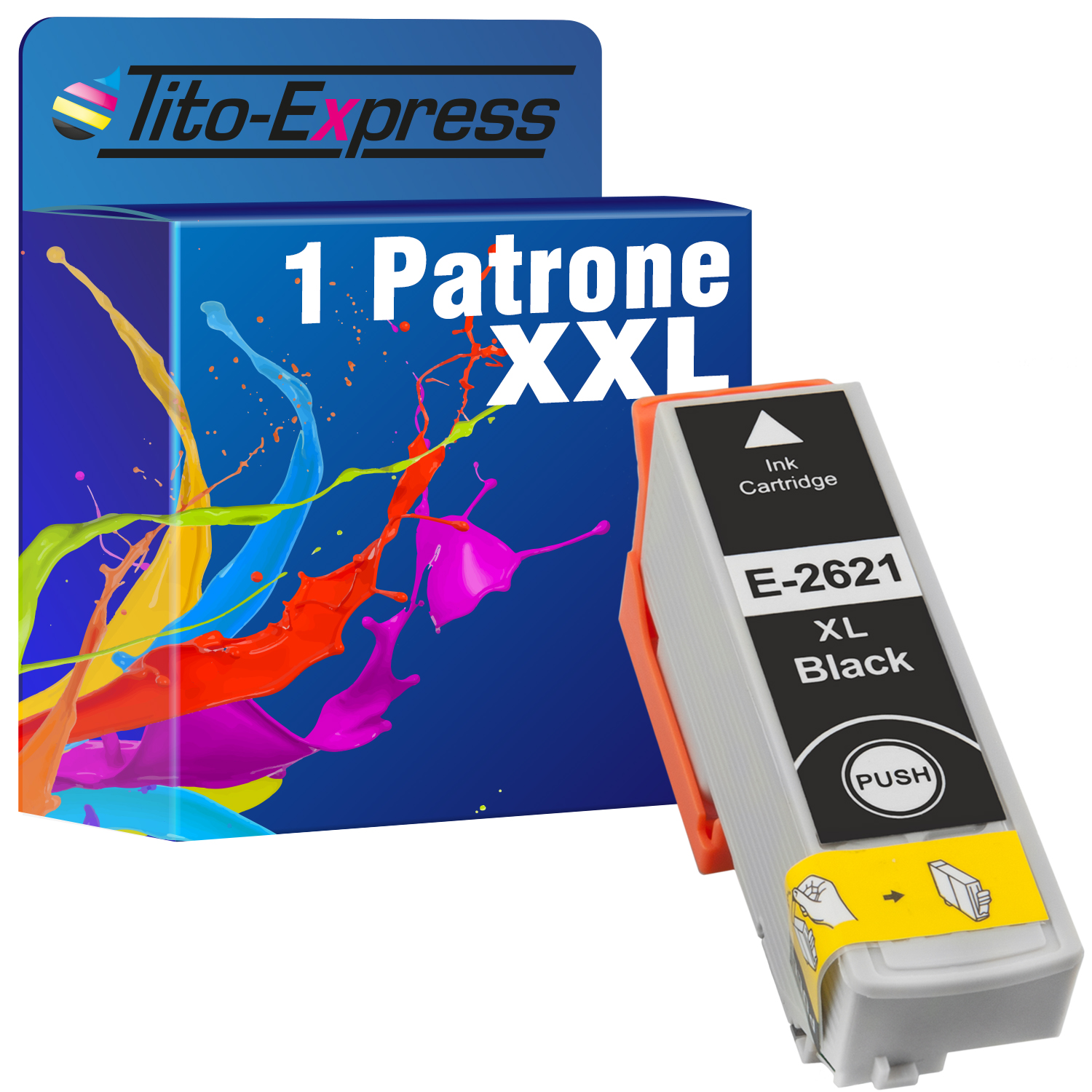 Patrone black 1 26XL 13 (C Tintenpatrone 26364010) ersetzt PLATINUMSERIE T TITO-EXPRESS