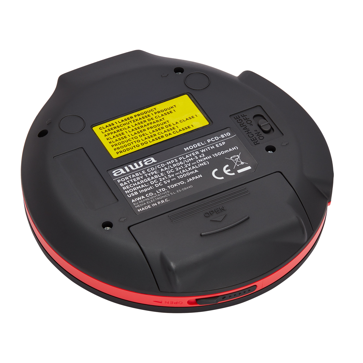 (0 PCD-810RD Rot) tragbarer AIWA CD-Player MB,