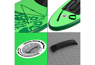 ECD-GERMANY Aufblasbares Stand Up Paddle Board Stand Up Paddle, Green