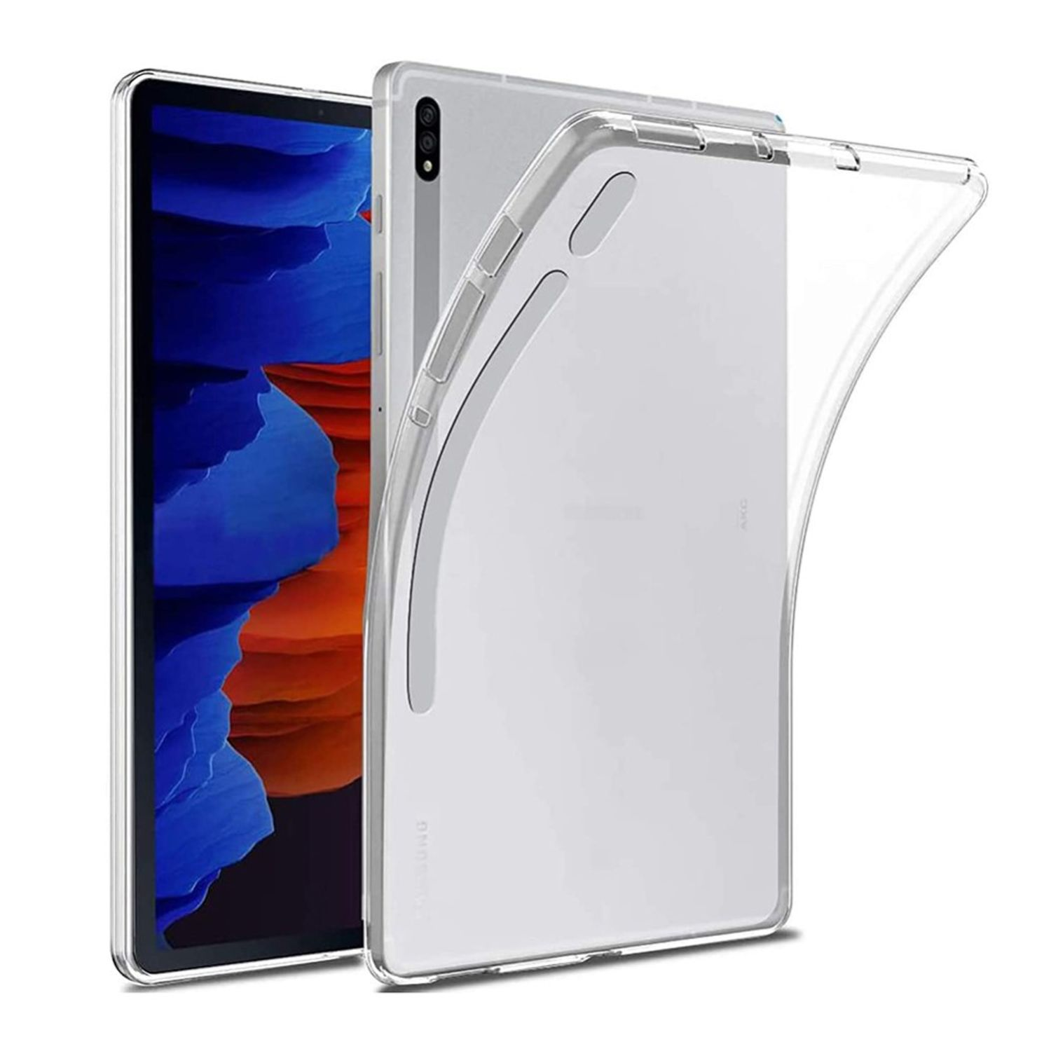 Tablet Transparent Tablethülle Samsung Hülle Backcover KÖNIG TPU, für DESIGN