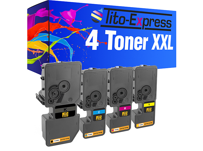 Toner cyan, TITO-EXPRESS TK-5240 yellow black, Kyocera PLATINUMSERIE Toner (1T02R70NL0) 4 ersetzt magenta,