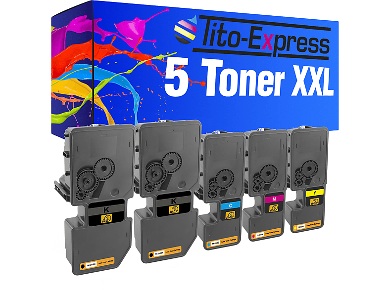 Toner yellow magenta, Toner PLATINUMSERIE ersetzt TITO-EXPRESS 5 TK-5240 cyan, Kyocera (1T02R70NL0) black,