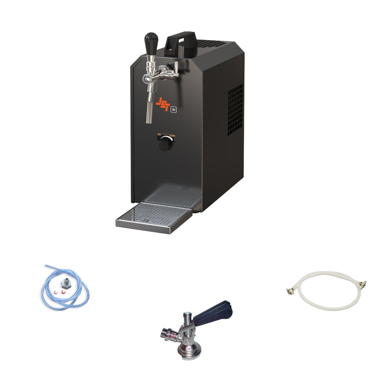 ICH-ZAPFE JET 30K tap Biertap Zilver