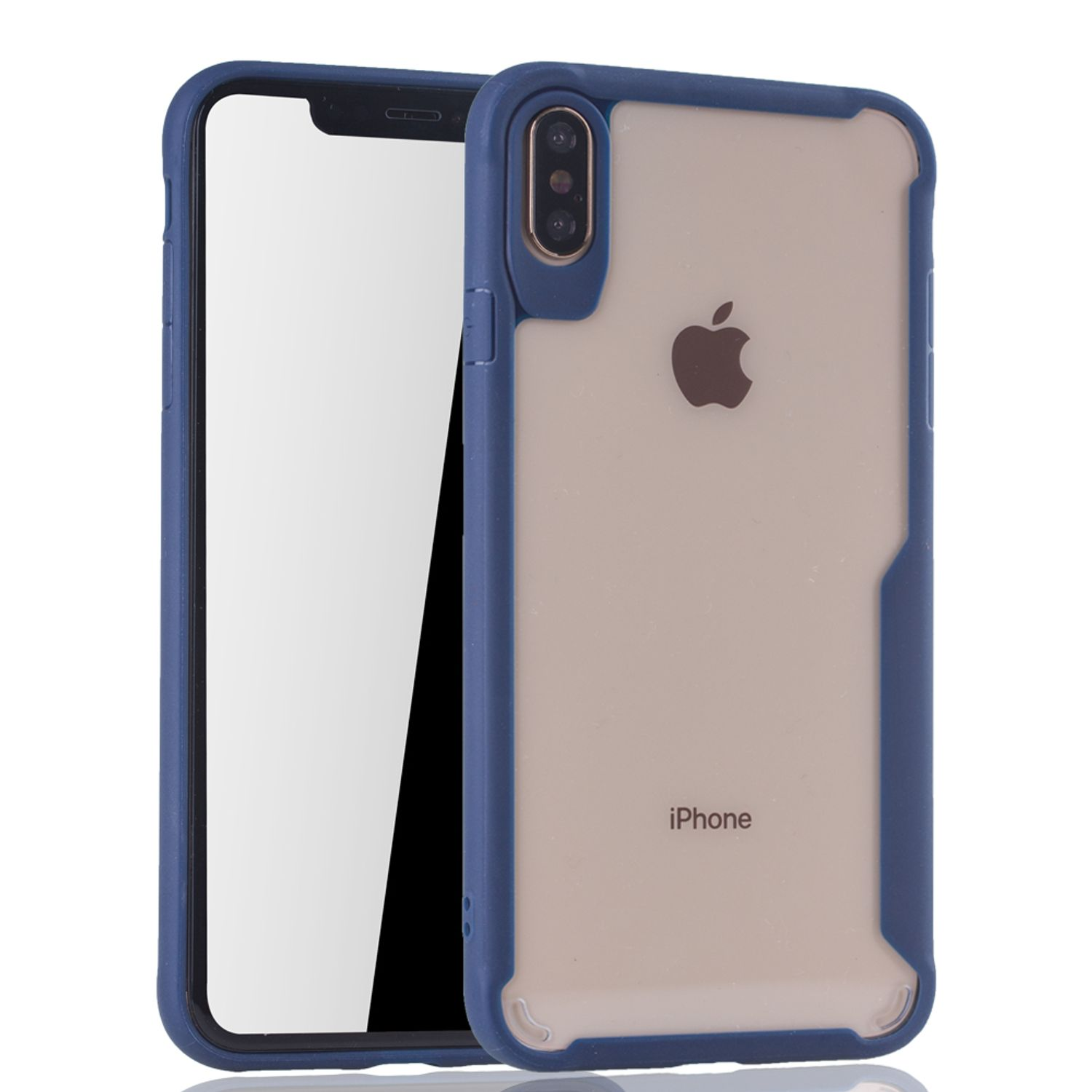 Max, iPhone XS Backcover, DESIGN Schutzhülle, Blau KÖNIG Apple,
