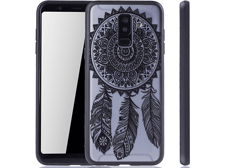 A6 Schwarz KÖNIG Plus DESIGN Samsung, Galaxy (2018), Schutzhülle, Backcover,