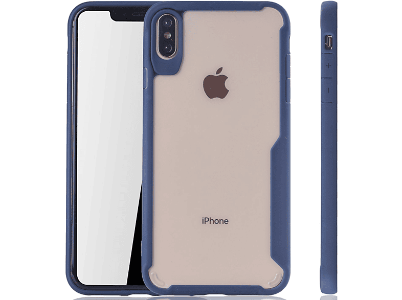 Max, iPhone XS Backcover, DESIGN Schutzhülle, Blau KÖNIG Apple,