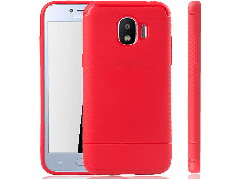 Schutzhülle, Backcover, Pro, KÖNIG J2 Galaxy DESIGN Rot Samsung,