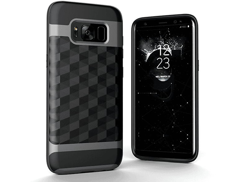 Samsung, S8, Schutzhülle, Galaxy Backcover, KÖNIG Grau DESIGN