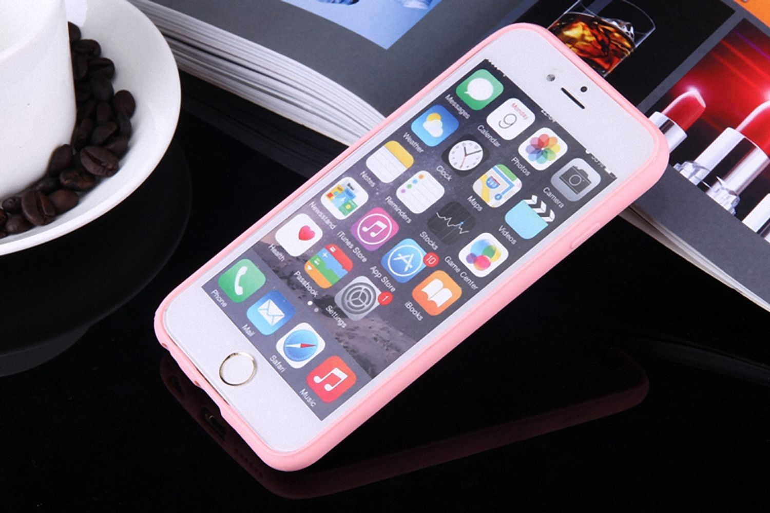 KÖNIG DESIGN Handyhülle, iPhone 8 Apple, Rosa Backcover, Plus