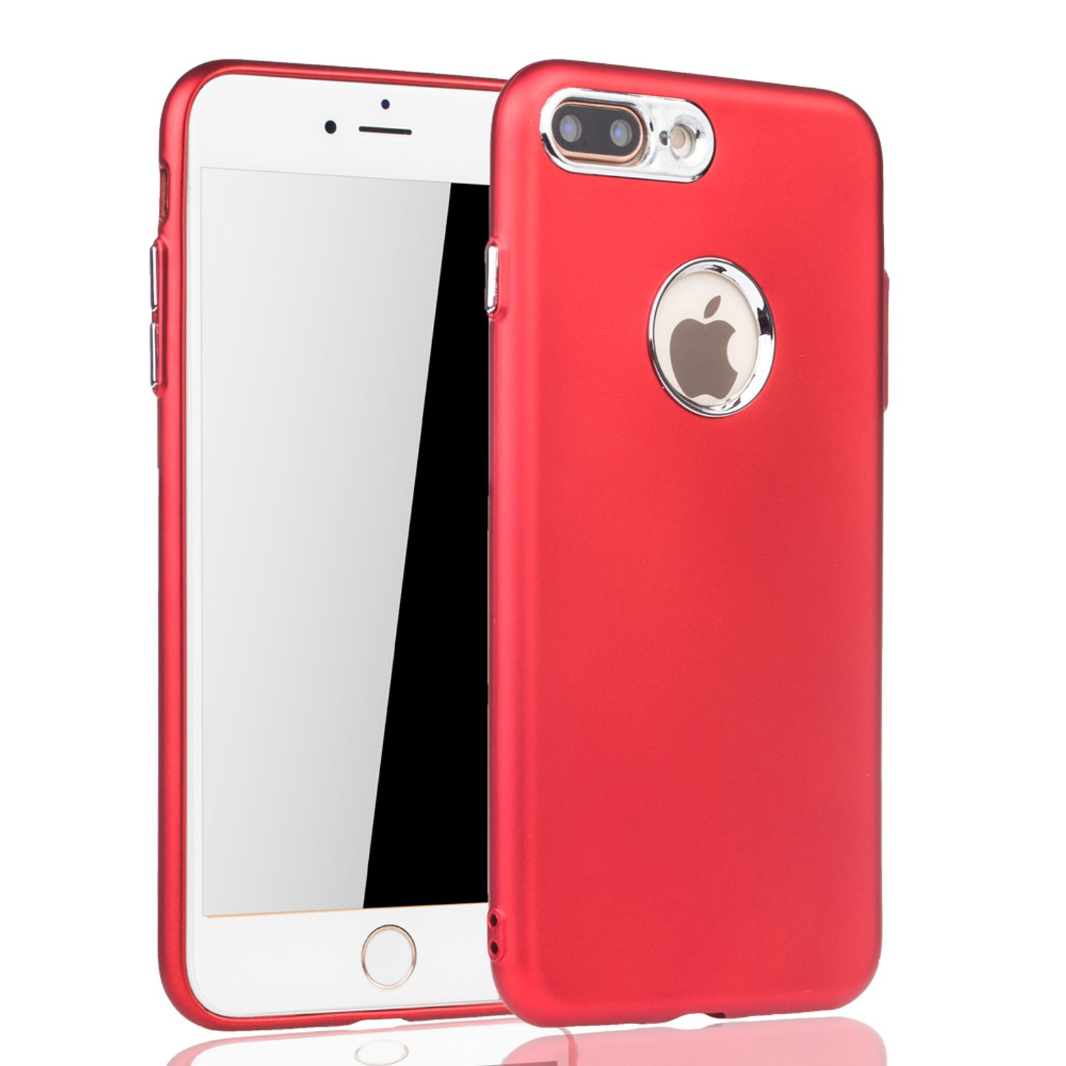 Rot DESIGN Plus, Plus Schutzhülle, KÖNIG Apple, 8 7 Backcover, iPhone /