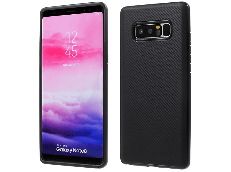 KÖNIG DESIGN Schutzhülle, Backcover, Samsung, Galaxy A7 (2017), Schwarz