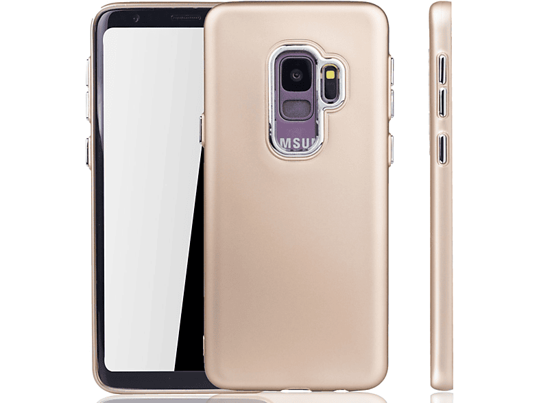 KÖNIG DESIGN Schutzhülle, S9, Backcover, Gold Samsung, Galaxy