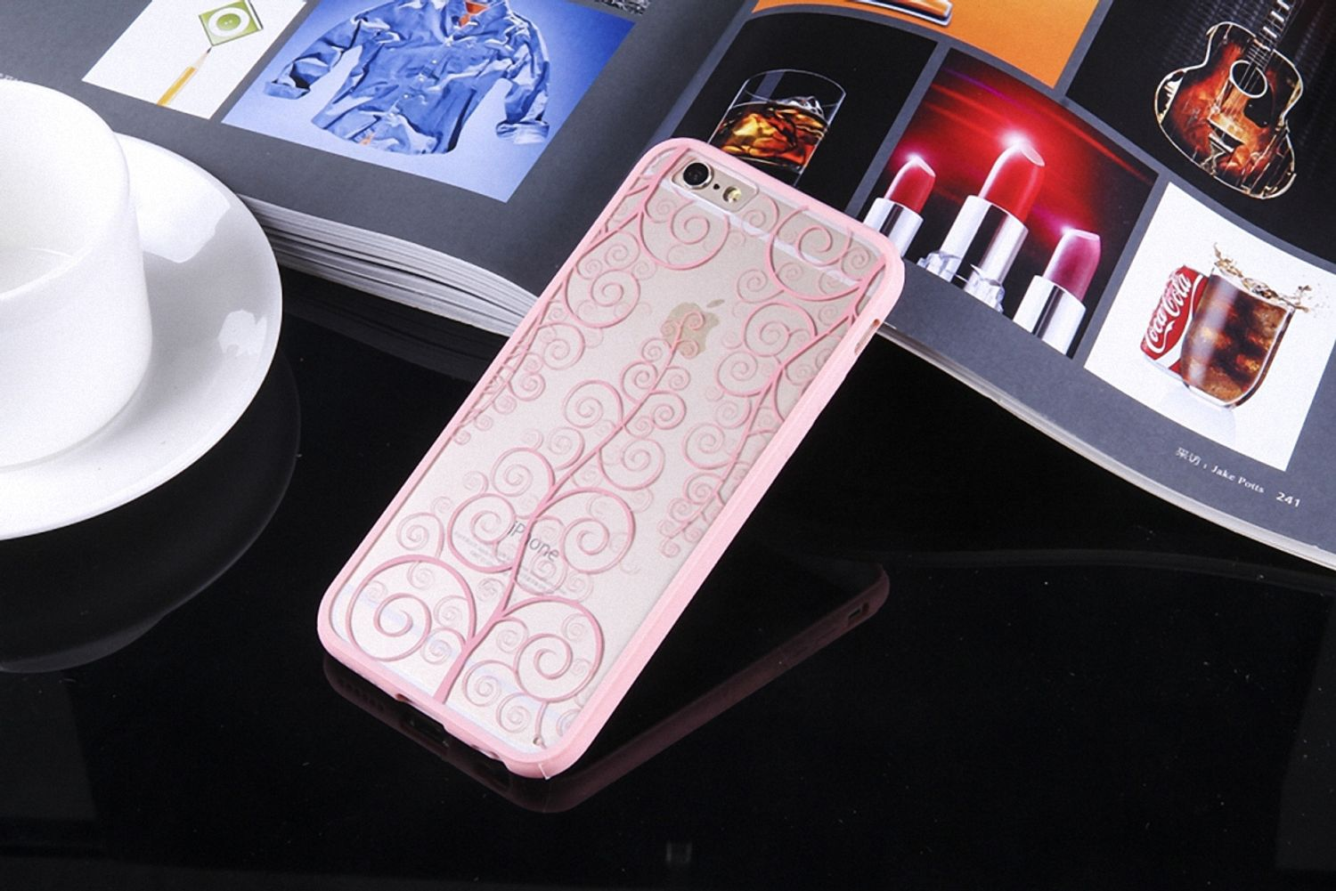 Backcover, 6s Handyhülle, Rosa IPhone DESIGN Plus / KÖNIG 6 Plus, Apple,