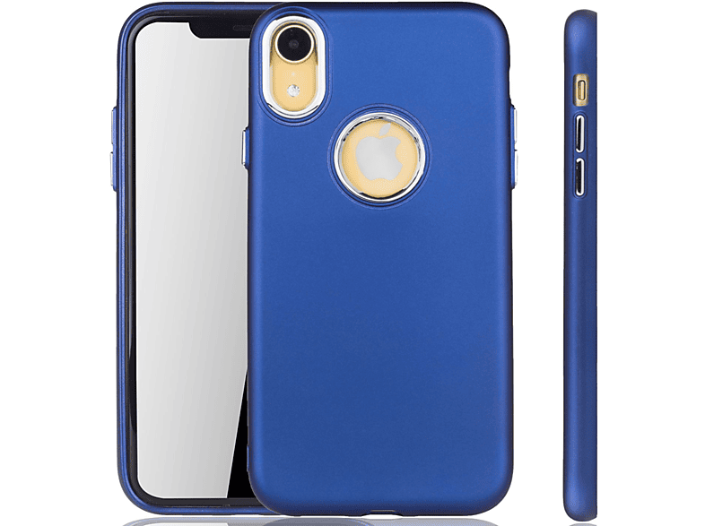 KÖNIG DESIGN Schutzhülle, Backcover, Apple, iPhone XR, Blau