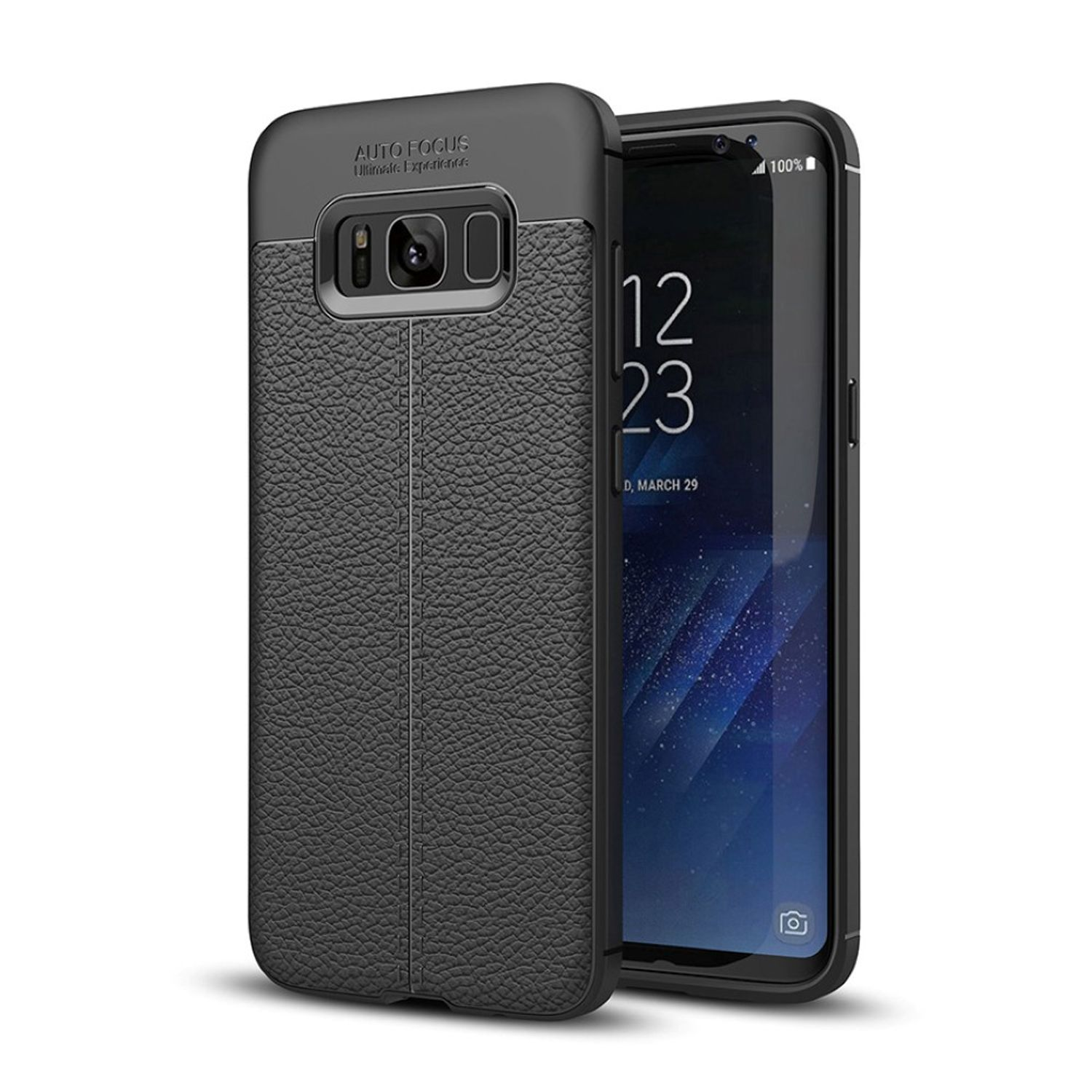 Schwarz Galaxy S8 Schutzhülle, KÖNIG DESIGN Backcover, Plus, Samsung,