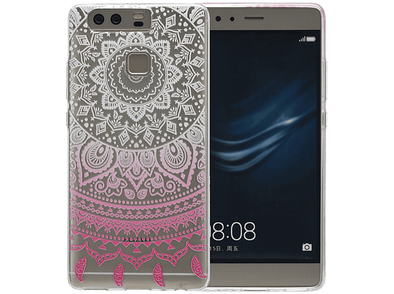 KÖNIG DESIGN Schutzhülle, Backcover, Huawei, P9 Plus, Weiß