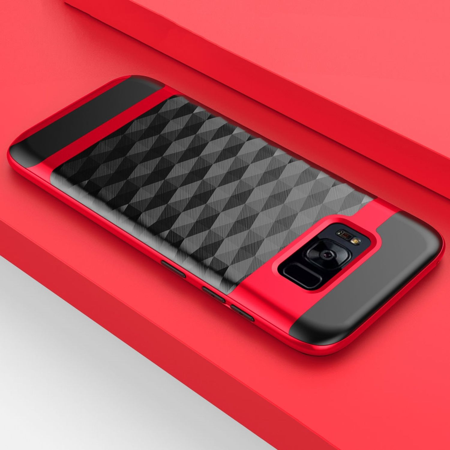 Galaxy S8 Plus, Schutzhülle, Samsung, KÖNIG Rot Backcover, DESIGN