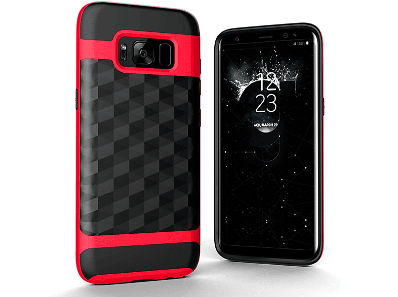 KÖNIG DESIGN Schutzhülle, Backcover, Samsung, Galaxy S8 Plus, Rot | Backcover