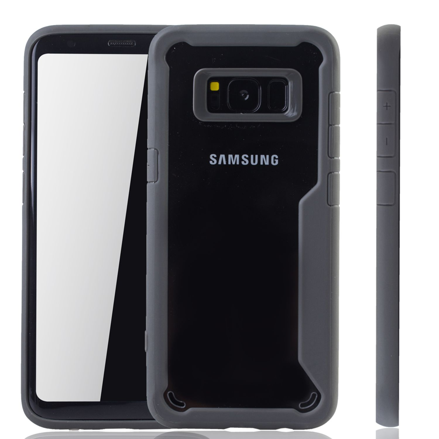 KÖNIG Grau S8 Galaxy Samsung, DESIGN Backcover, Schutzhülle, Plus,