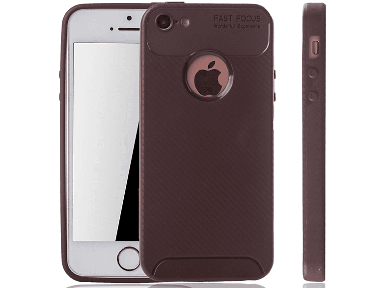 Braun iPhone SE, / 5 Schutzhülle, DESIGN / Backcover, KÖNIG 5s Apple,