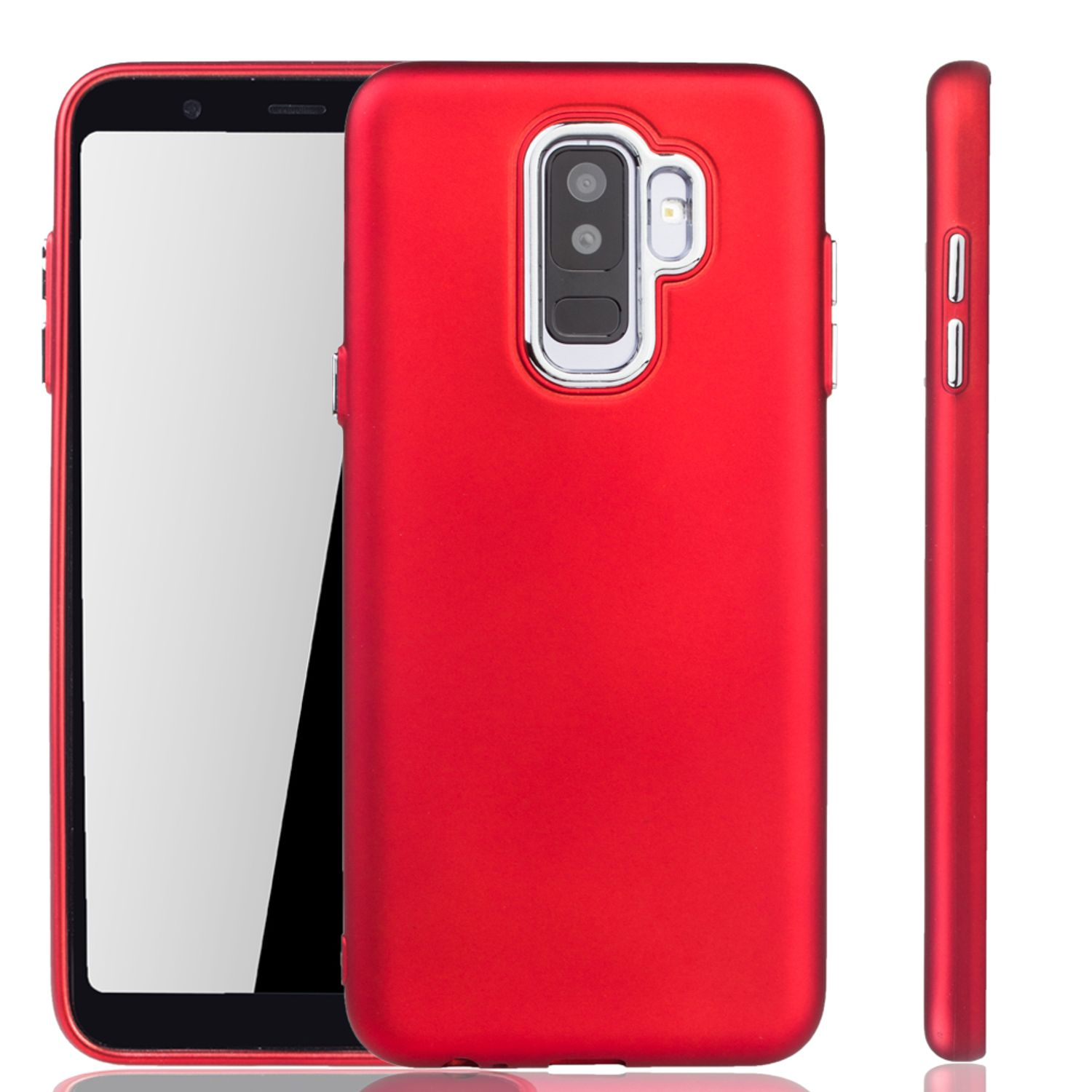 KÖNIG Backcover, Plus (2018), Galaxy Schutzhülle, Samsung, DESIGN A6 Rot