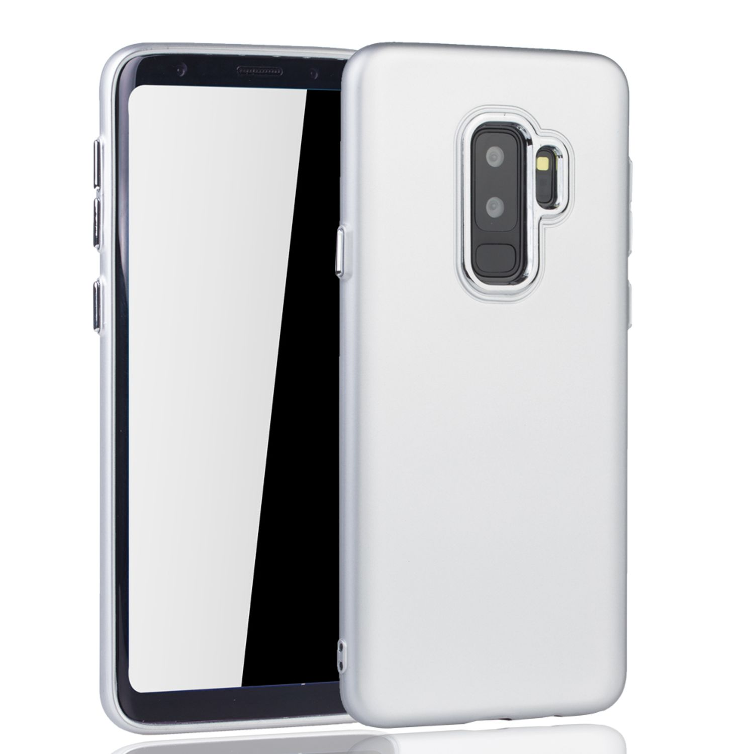 S9 Samsung, Schutzhülle, Backcover, Galaxy DESIGN Silber KÖNIG Plus,
