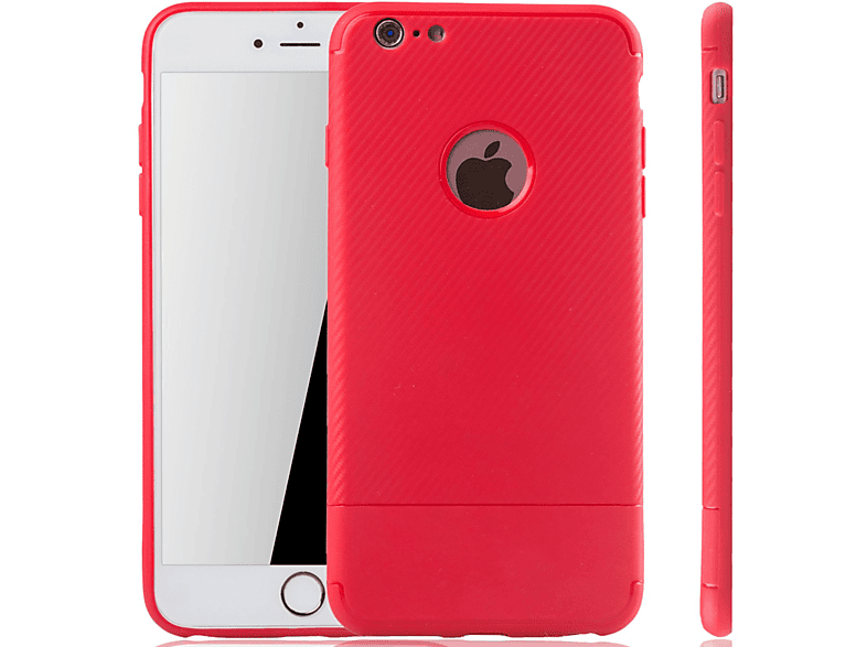 KÖNIG DESIGN Schutzhülle, Backcover, Apple, iPhone 6 / 6s, Rot