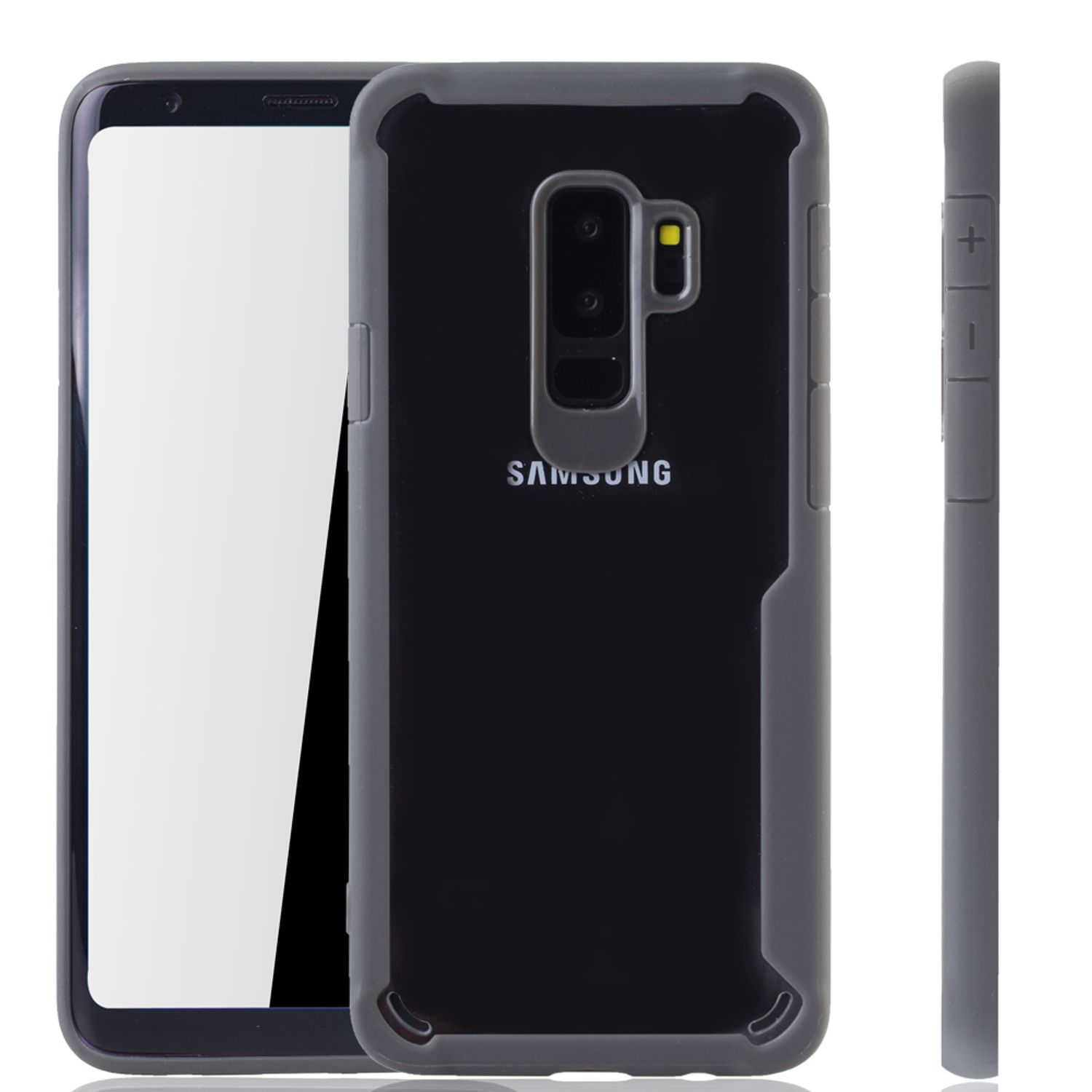 KÖNIG DESIGN Grau Schutzhülle, Galaxy Plus, S9 Samsung, Backcover