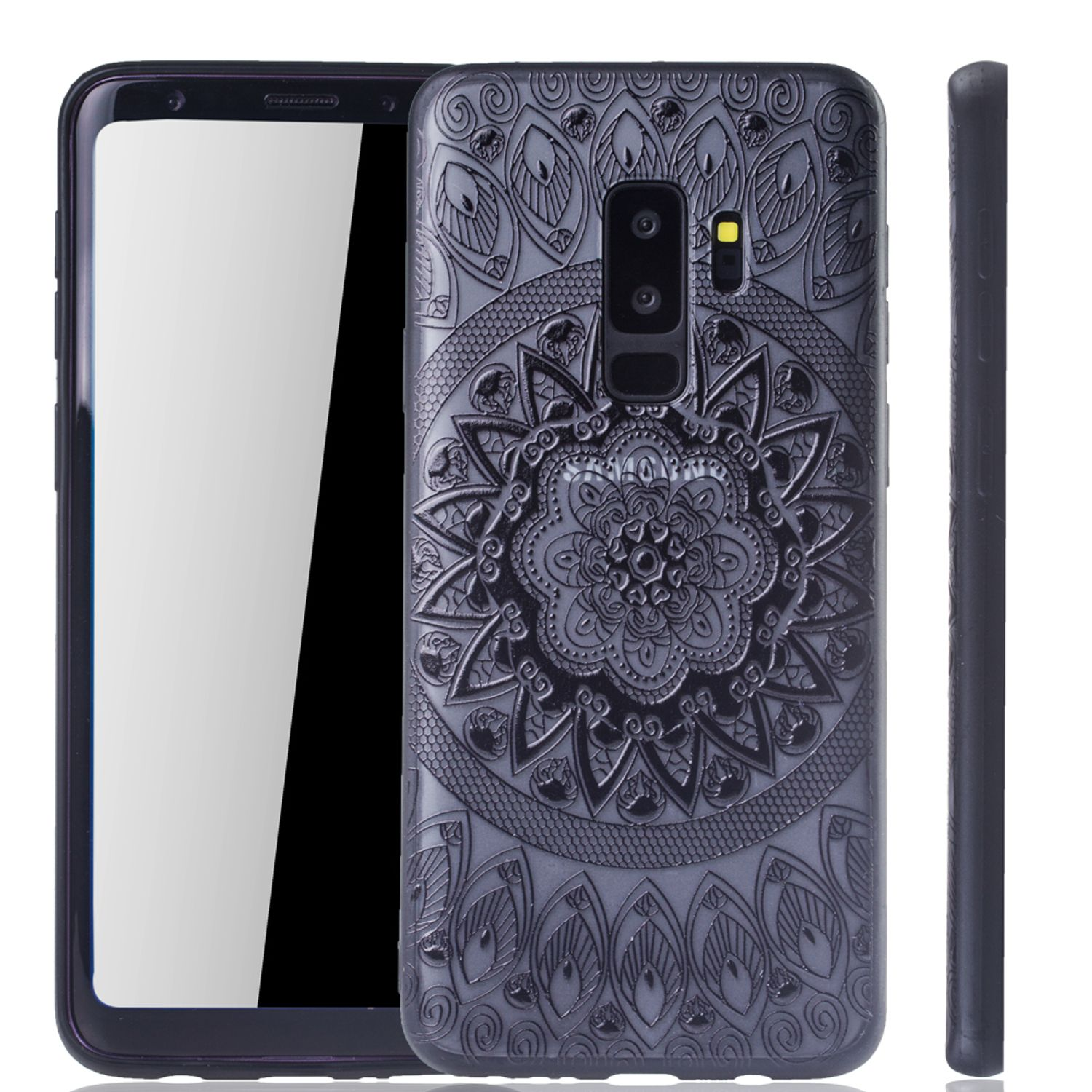 KÖNIG DESIGN Backcover, Galaxy Plus, Schutzhülle, S9 Schwarz Samsung