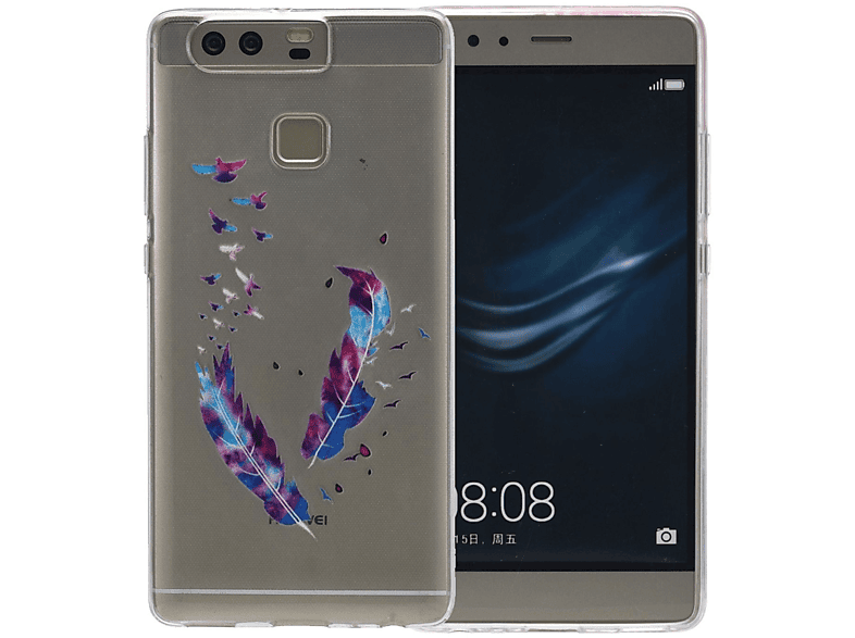 KÖNIG DESIGN Schutzhülle, Backcover, Huawei, P9 Lite, Mehrfarbig