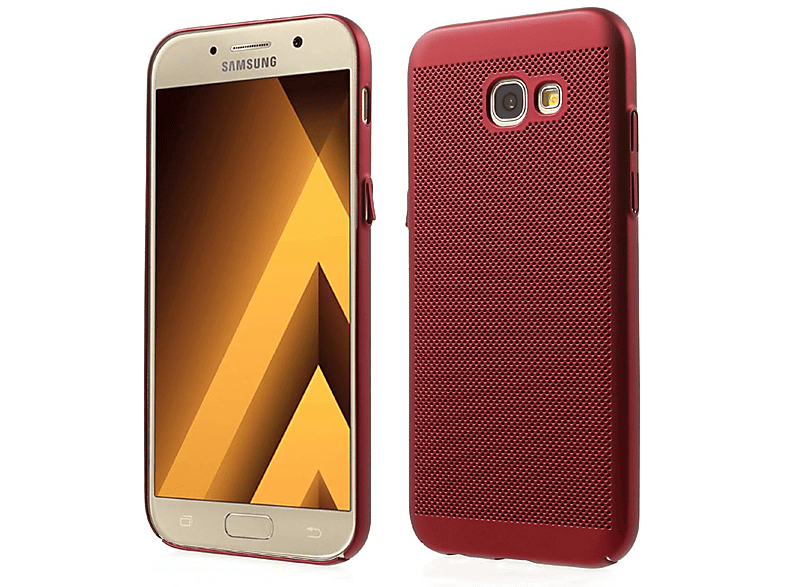 KÖNIG DESIGN Schutzhülle, Backcover, Samsung, Galaxy A7 Rot (2017)