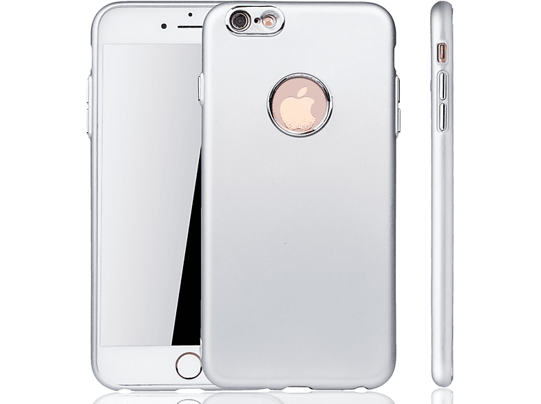 KÖNIG DESIGN Schutzhülle, Backcover, Apple, IPhone 6 Plus / 6s Plus, Silber