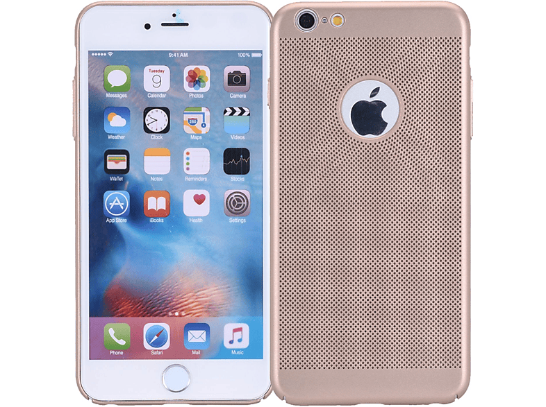 KÖNIG DESIGN Schutzhülle, Backcover, Apple, IPhone 6 Plus / 6s Plus, Gold