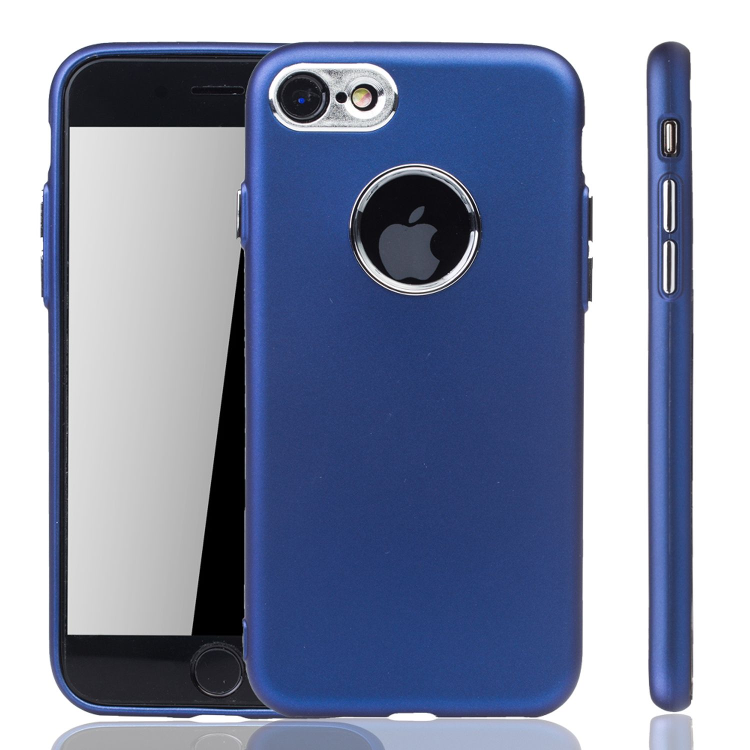 / IPhone / DESIGN Apple, 7 Blau KÖNIG Schutzhülle, 8 Backcover, 2020, SE