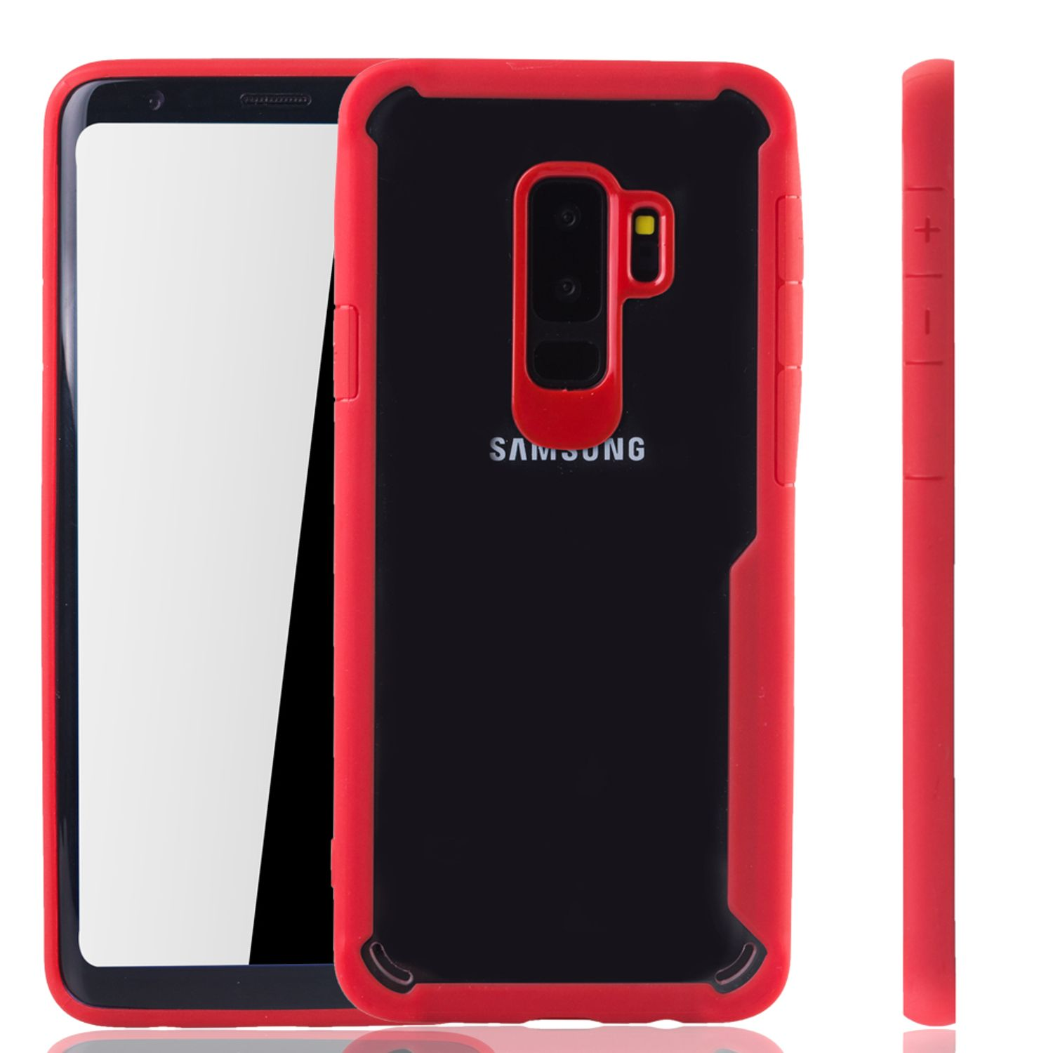 KÖNIG DESIGN Schutzhülle, Backcover, Samsung, Galaxy Plus, Rot S9