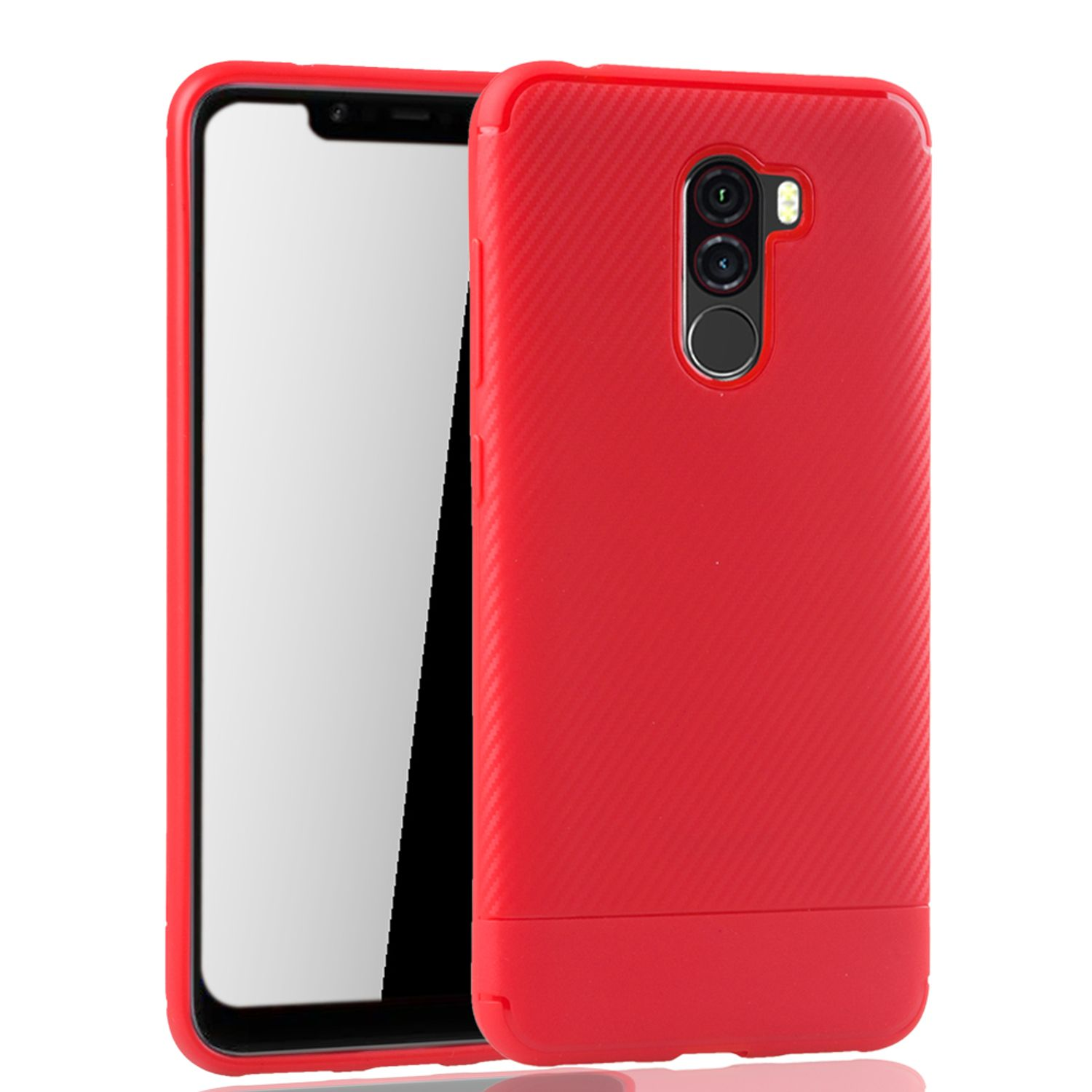 F1, DESIGN Pocophone Xiaomi, Rot Backcover, Schutzhülle, KÖNIG